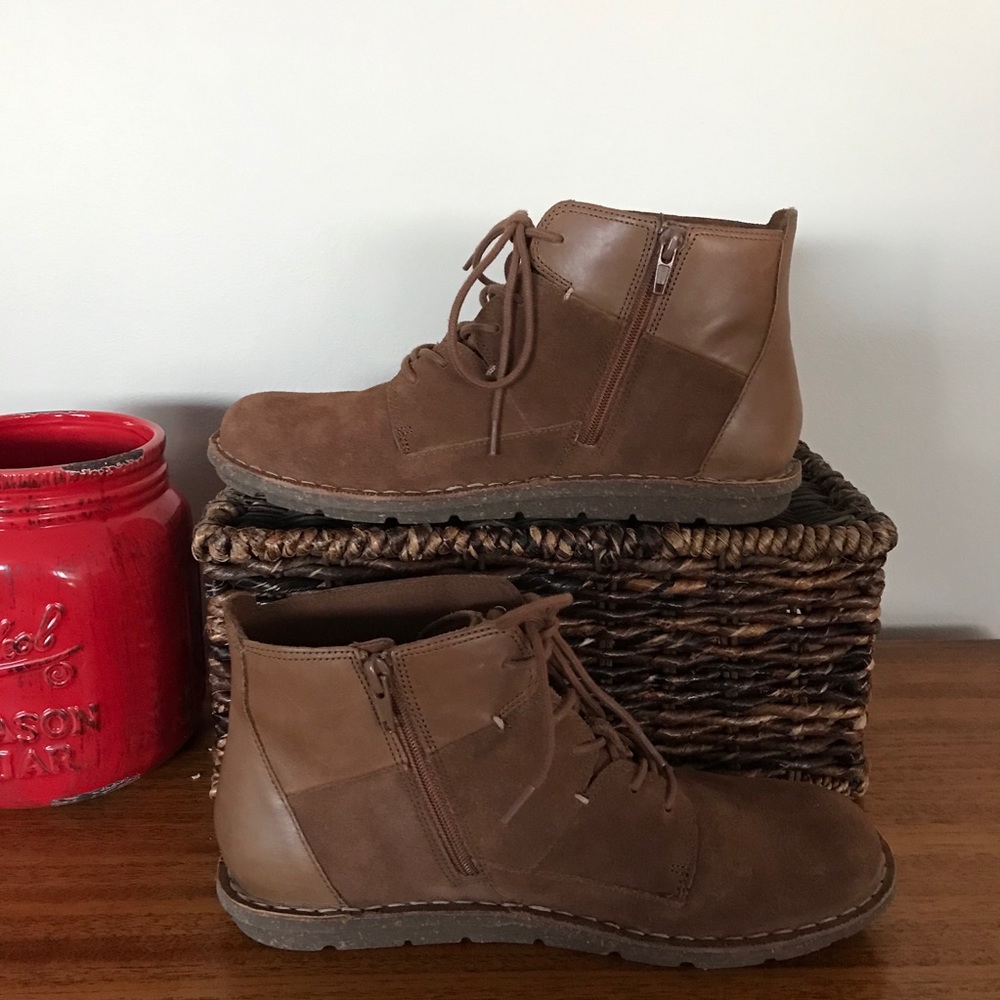 Clarks Brown Lace Up Boots